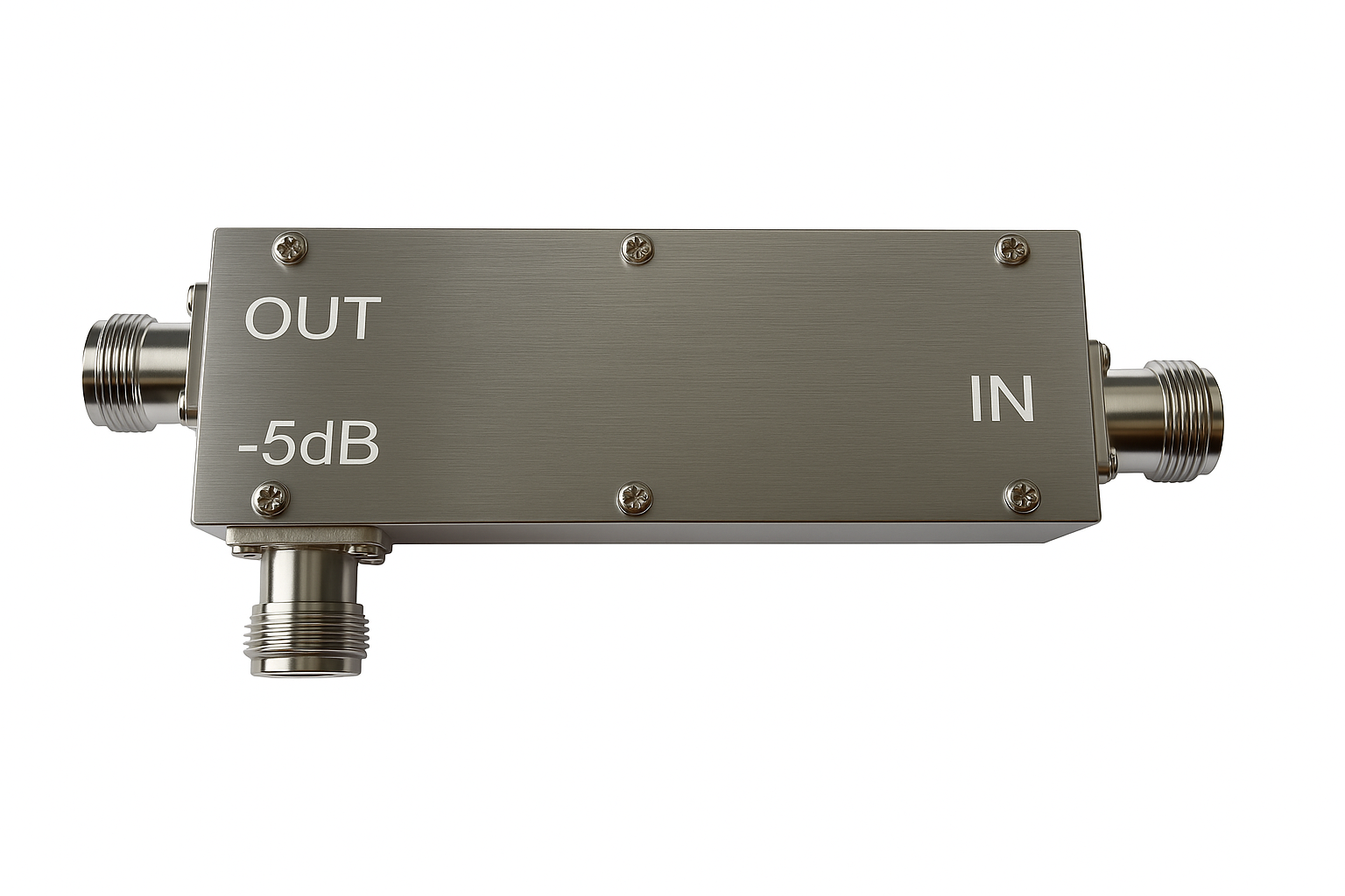 433–6500 MHz 5 dB RF Directional Low PIM Power Splitters Coupler N-Type Low VSW 433–6500 MHz 5 dB RF Directional Low PIM Power Splitters Coupler N-Type Low VSW